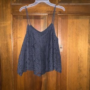 American Eagle Gray Crop Top